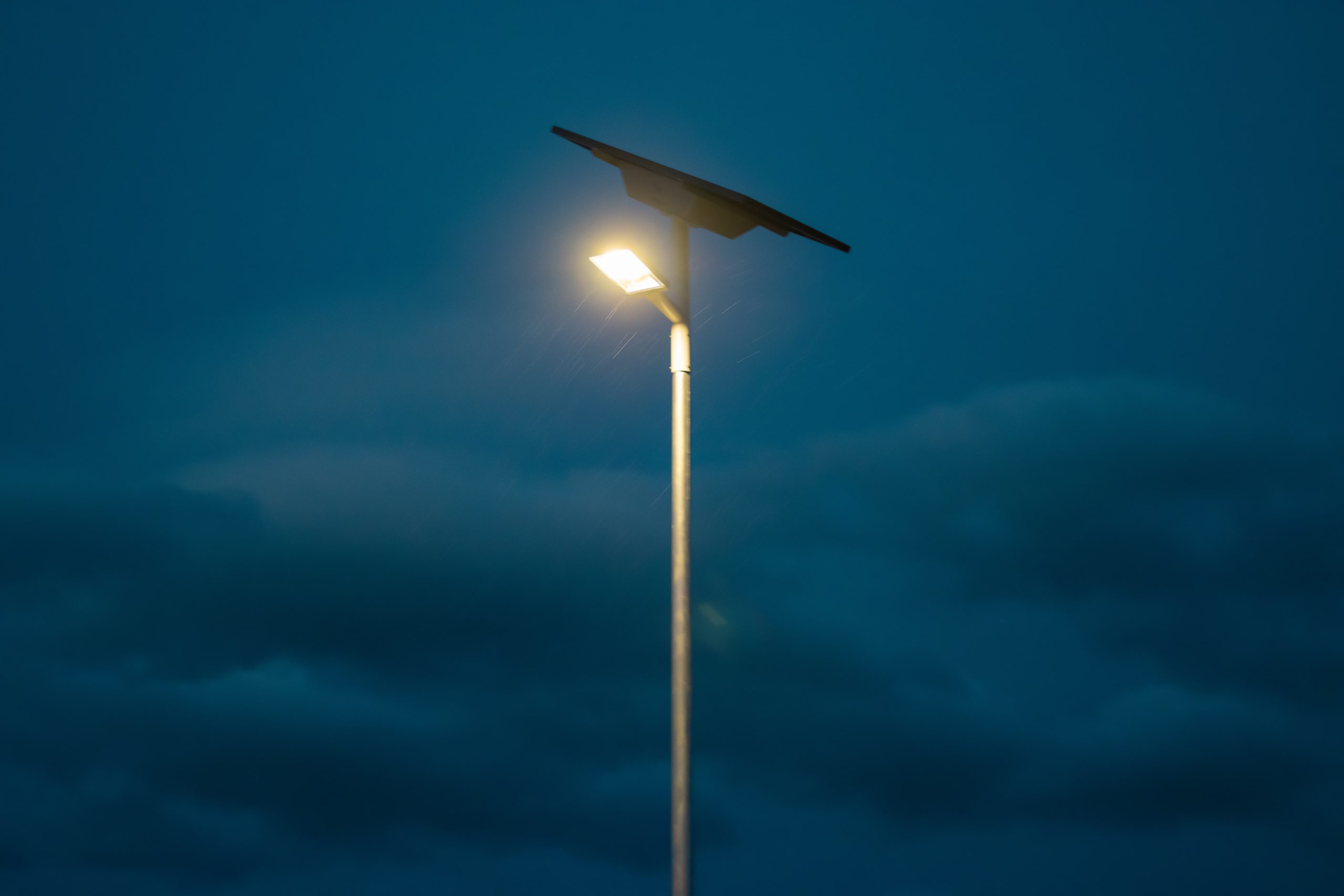 Áreas residenciales con alumbrado solar en Marruecos